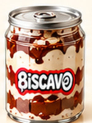 Illustration of the BISCAVO Kinder Bueno Milk Cake can