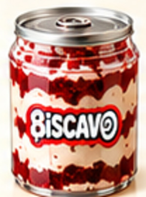 Illustration of the BISCAVO Red Velvet Cake can